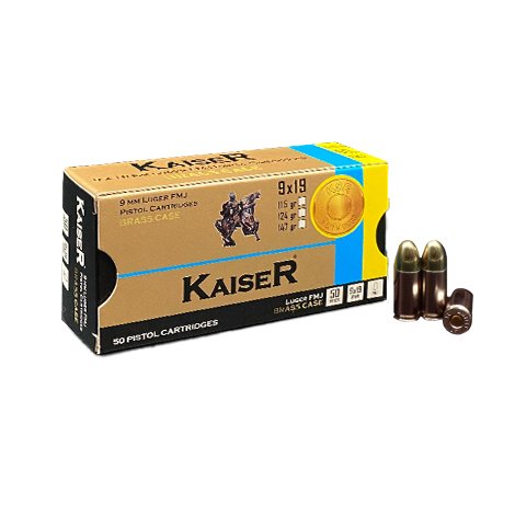 KAISER 9x19mm Luger FMJ / 115 Grain